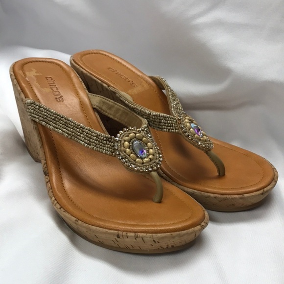 Chico’s wedge sandals women’s size 9 - Picture 1 of 4